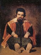 Diego Velazquez A Dwarf Sitting on the Floor oil painting